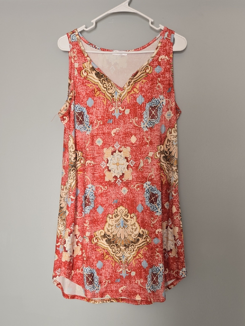 Ekouaer Boho Sleeveless Nightdress